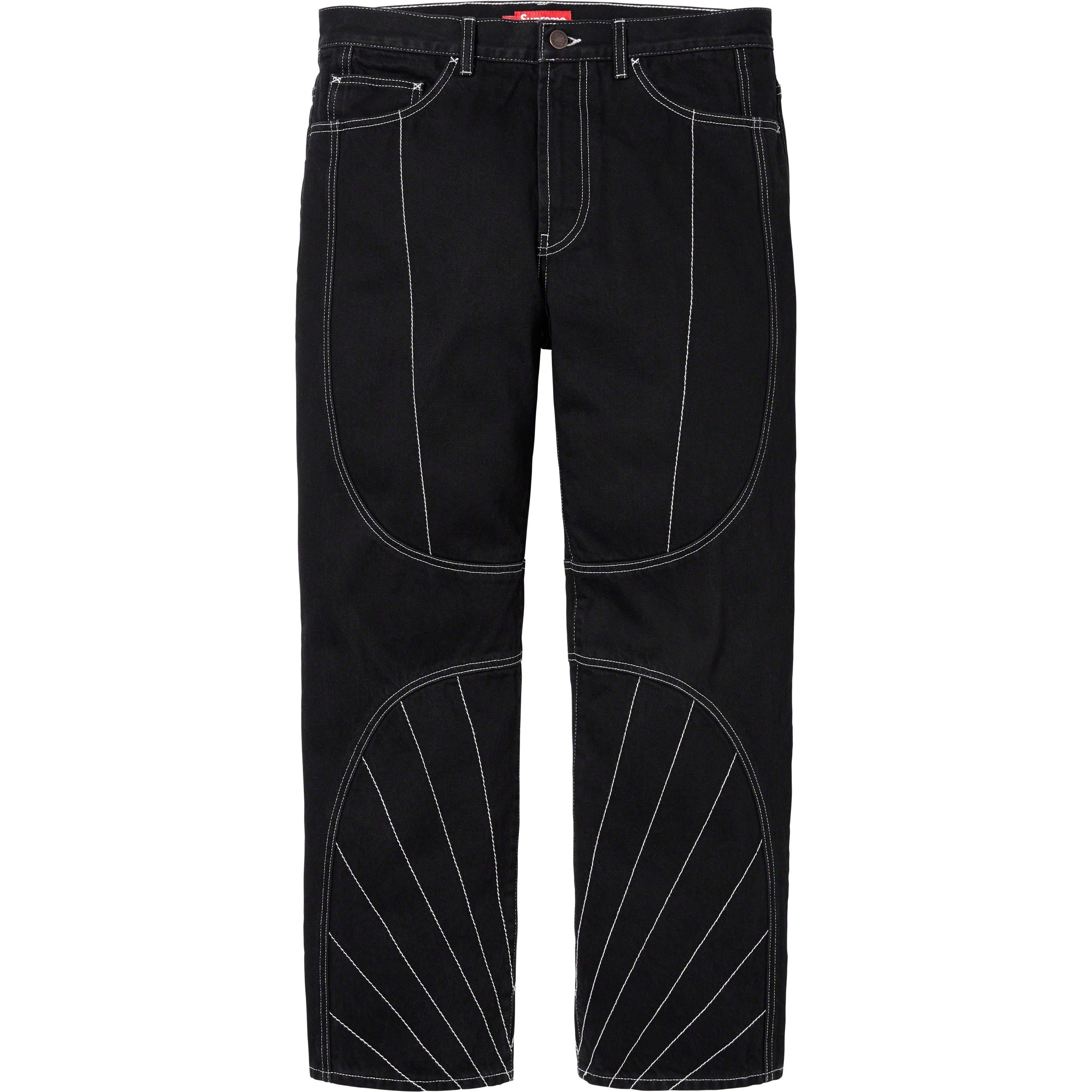 Radial Embroidered Loose Fit Jean view 3